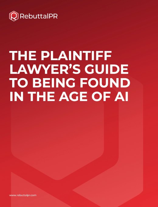 The Plaintiff Lawyer's Guide to Being Found in the Age of AI, report cover